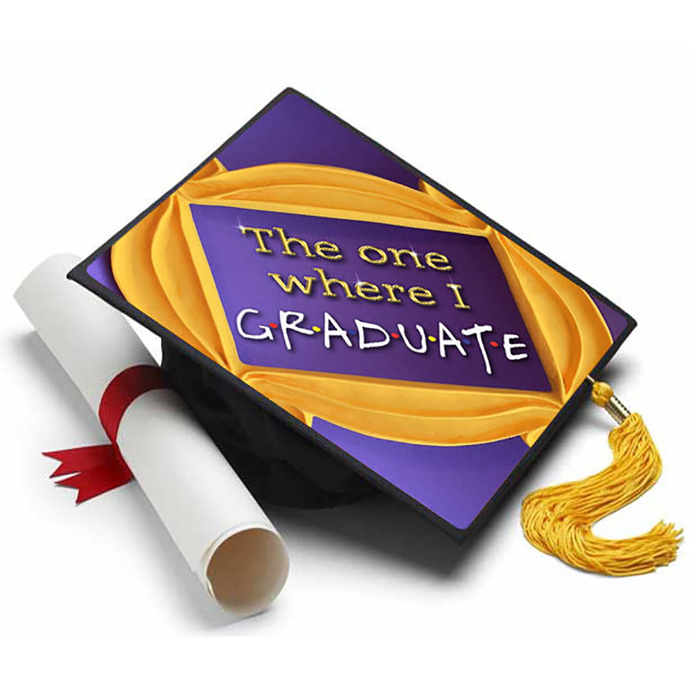 Friends - TV Show - Grad Cap Tassel Topper - Tassel Toppers - Professionally Decorated Grad Caps