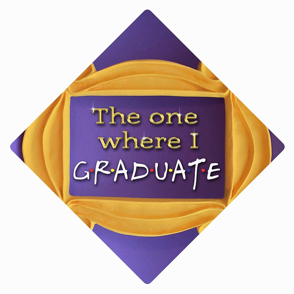 Friends - TV Show - Grad Cap Tassel Topper - Tassel Toppers - Professionally Decorated Grad Caps