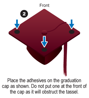 Graduation Cap Topper ™ - Adventure Is Out There - Up - Tassel Topper - Tassel Toppers - Professionally Decorated Grad Caps
