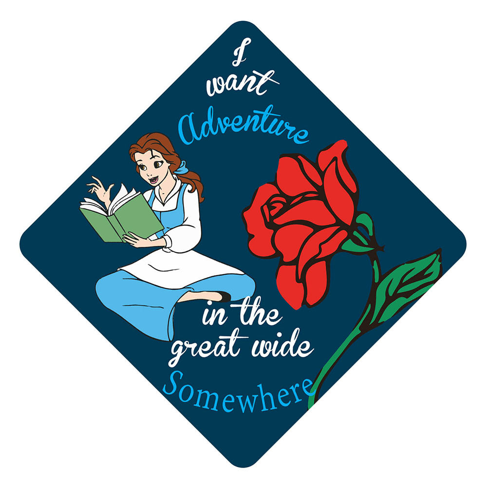 Graduation Cap Topper ™ - Beauty and The Beast - Tassel Topper - Tassel Toppers - Professionally Decorated Grad Caps