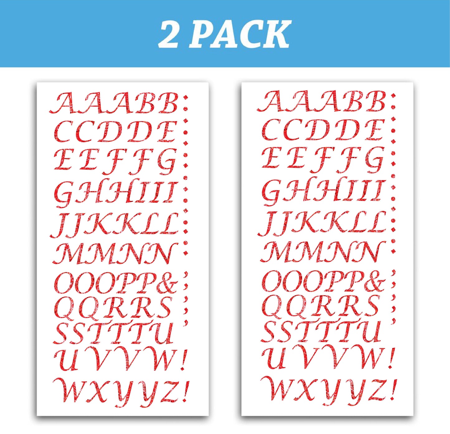 Peel and Stick Glitter Alphabet Letter Stickers for Grad Cap - Assorted Colors - Tassel Toppers - Professionally Decorated Grad Caps