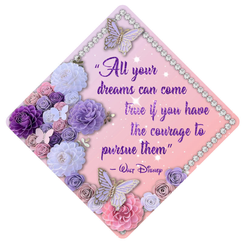 Pursue Your Dreams Grad Cap Tassel Topper