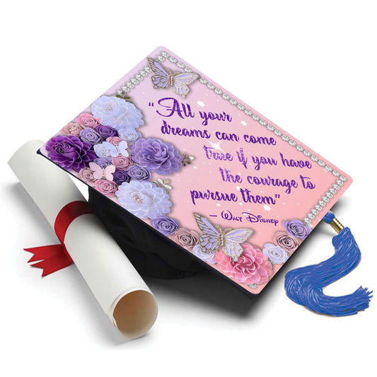 Pursue Your Dreams Grad Cap Tassel Topper