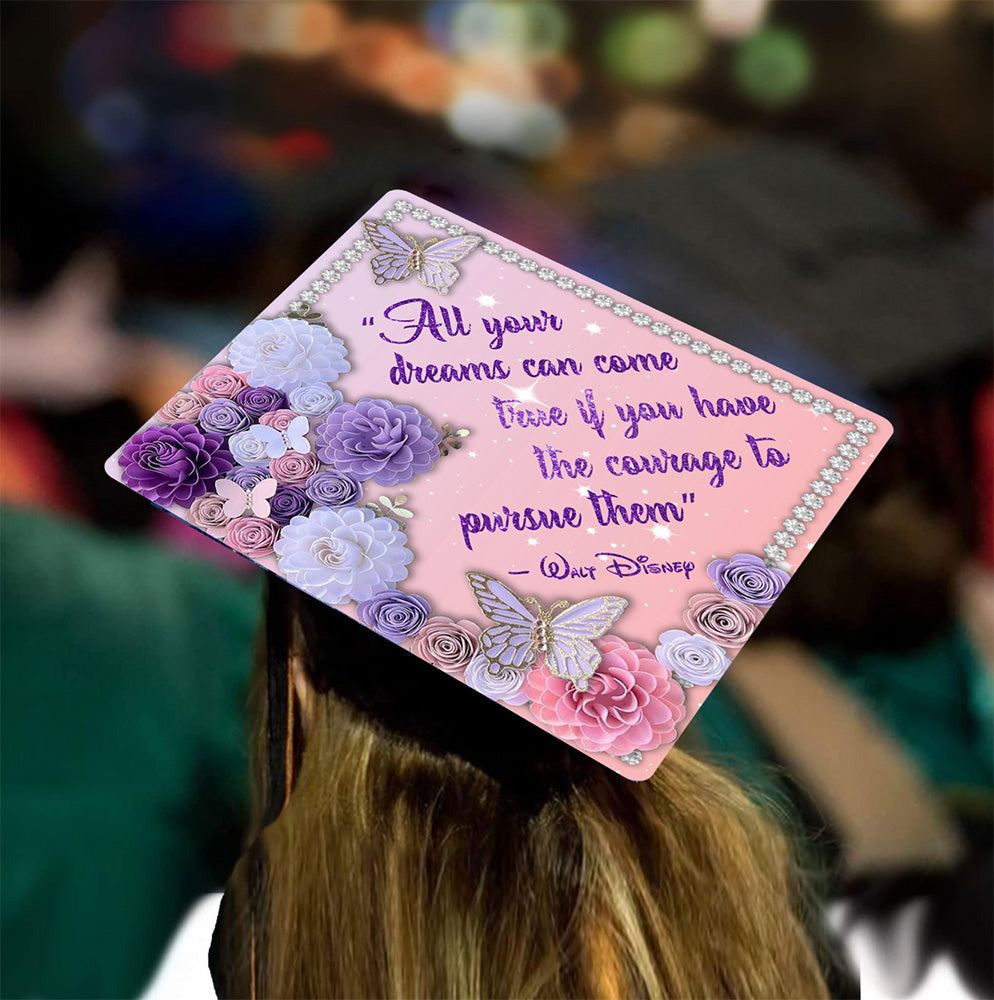 Pursue Your Dreams Grad Cap Tassel Topper