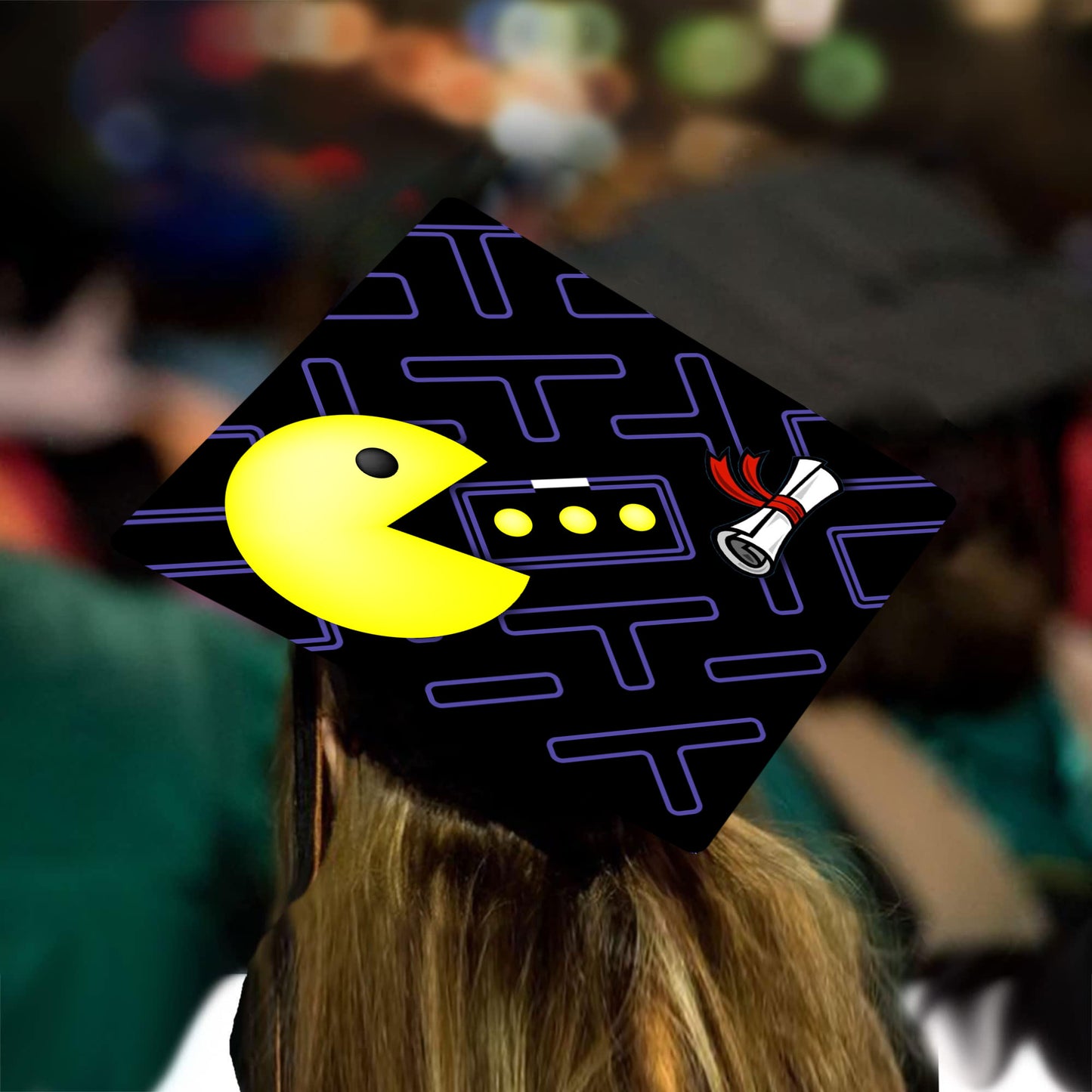 Pac Man - Grad Cap Tassel Topper