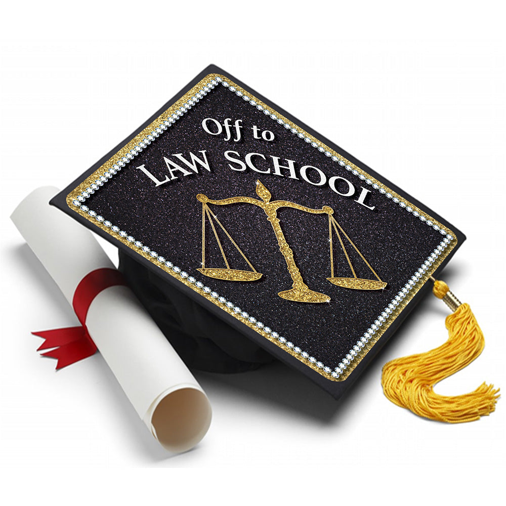 Law School Grad Cap Tassel Topper