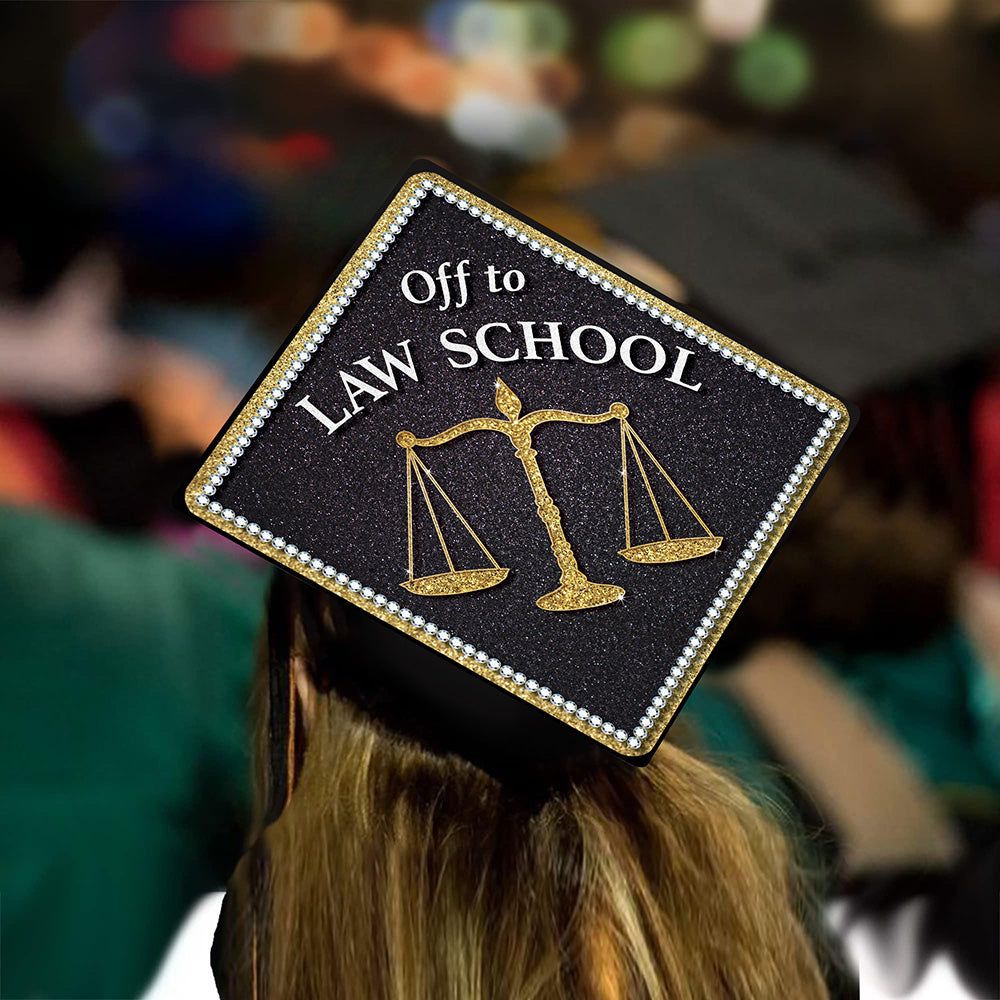 Law School Grad Cap Tassel Topper
