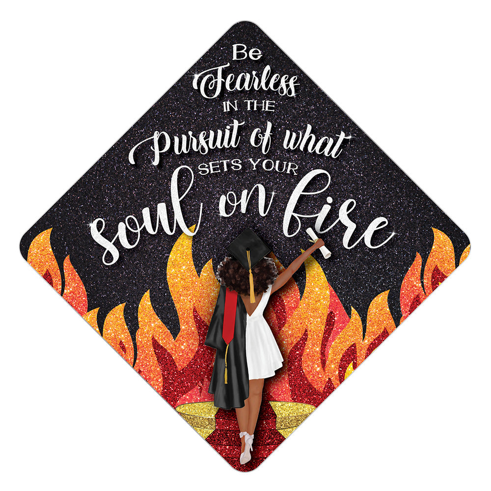 Set Your Soul on Fire Grad Cap Tassel Topper