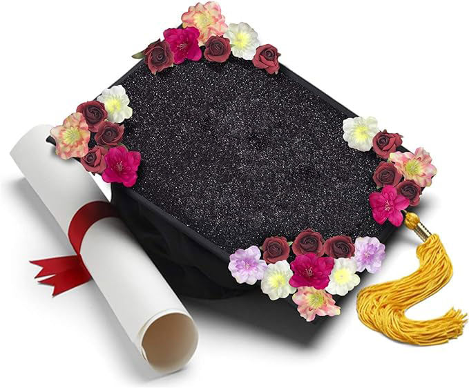 Grad Cap Decorating Kits - Do it Yourself - Grad Cap Topper - Tassel Toppers - Professionally Decorated Grad Caps