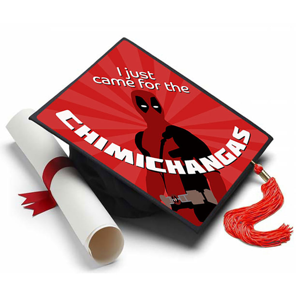 Dead Pool Grad Cap Tassel Topper - Tassel Toppers - Professionally Decorated Grad Caps