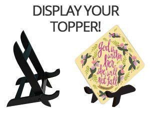 Graduation Cap Display Stand - Wooden Easel - Tassel Toppers - Professionally Decorated Grad Caps