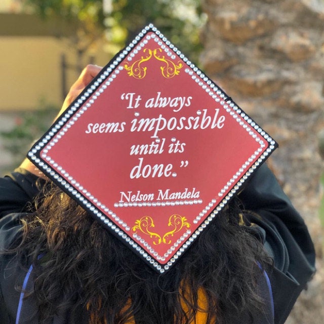 Nelson Mandela Grad Cap Tassel Topper - Tassel Toppers - Professionally Decorated Grad Caps