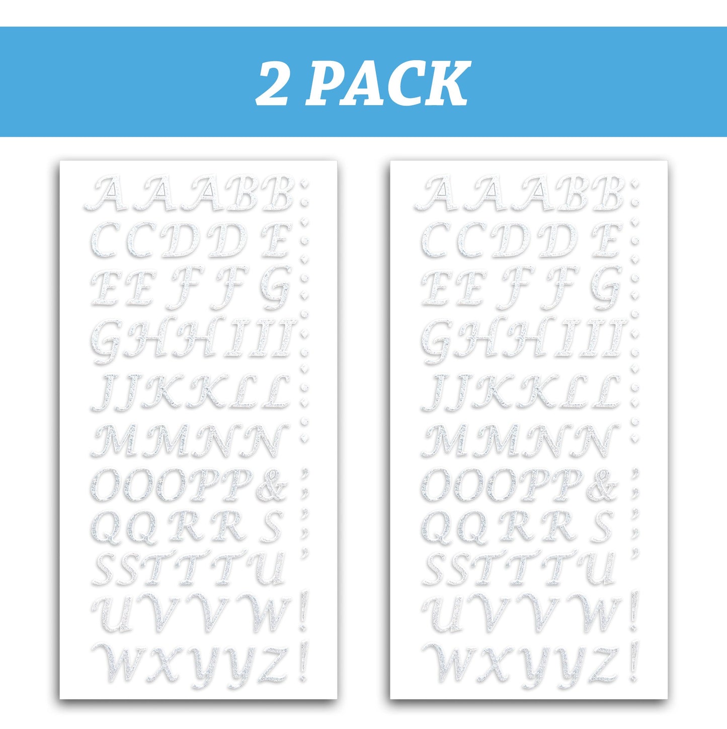 Peel and Stick Glitter Alphabet Letter Stickers for Grad Cap - Assorted Colors - Tassel Toppers - Professionally Decorated Grad Caps
