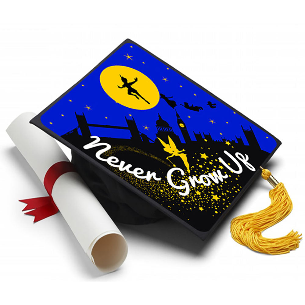 Peter Pan Grad Cap Tassel Topper - Tassel Toppers - Professionally Decorated Grad Caps