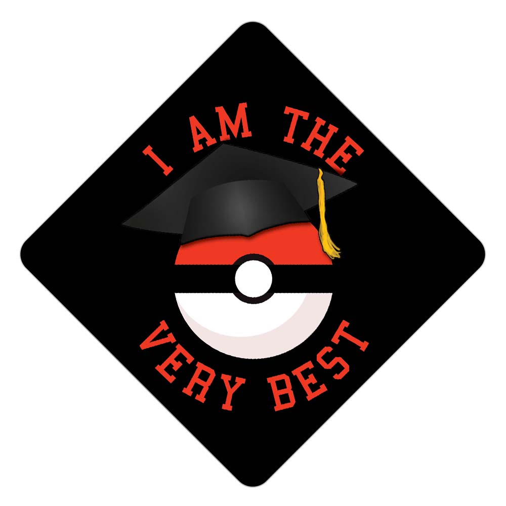 Pokemon Master - Grad Cap Tassel Topper - Tassel Toppers - Professionally Decorated Grad Caps