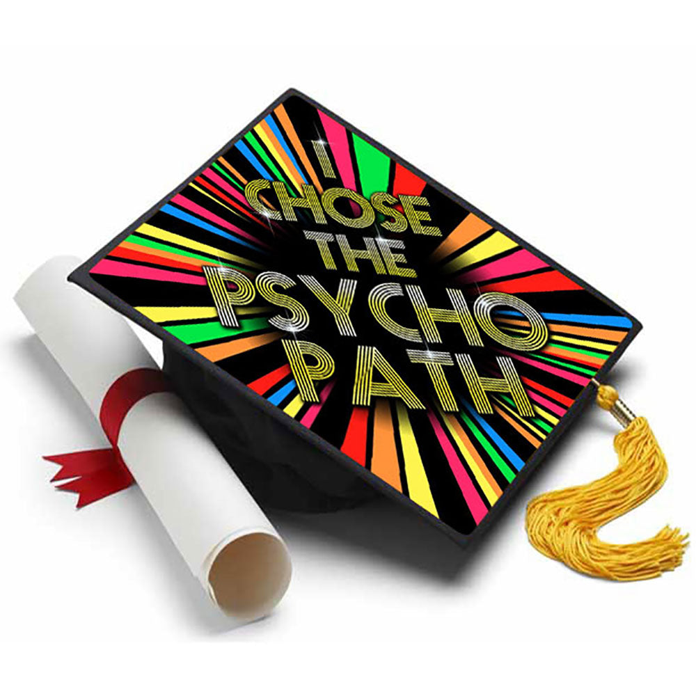 Psychology Major Grad Cap Tassel Topper - Tassel Toppers - Professionally Decorated Grad Caps