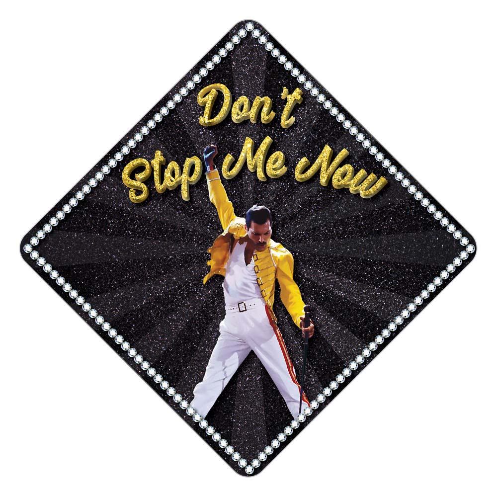 Queen - Don't Stop Me Now Grad Cap Tassel Topper - Tassel Toppers - Professionally Decorated Grad Caps