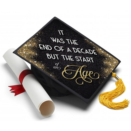 Taylor Swift -Start of an Age Grad Cap Tassel Topper - Tassel Toppers - Professionally Decorated Grad Caps