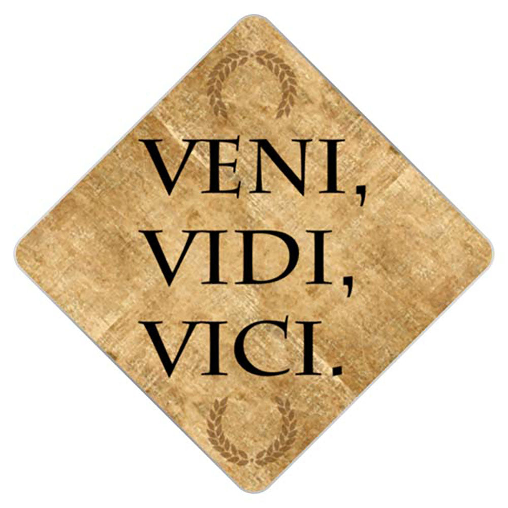 Veni Vidi Vici Grad Cap Tassel Topper - Tassel Toppers - Professionally Decorated Grad Caps